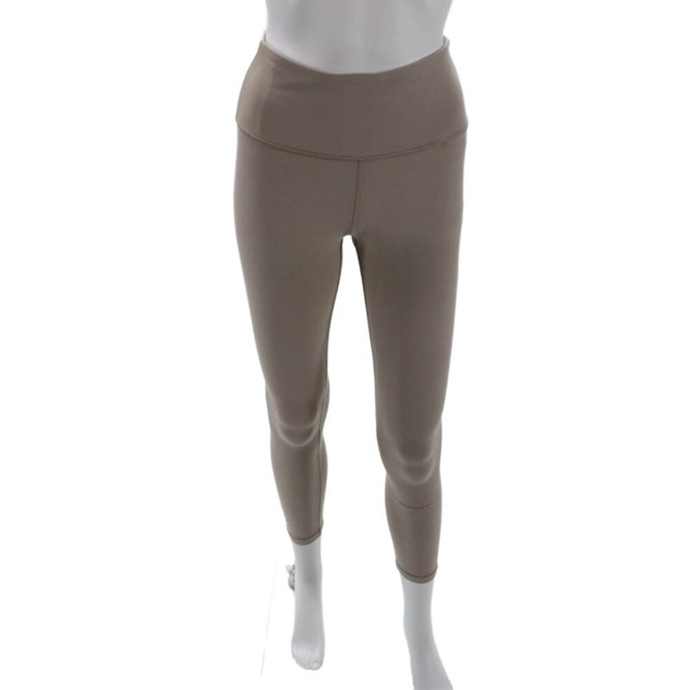 Athleta Womens Mid Rise Stretch Knit Athletic Ankle Leggings Brown Size XS